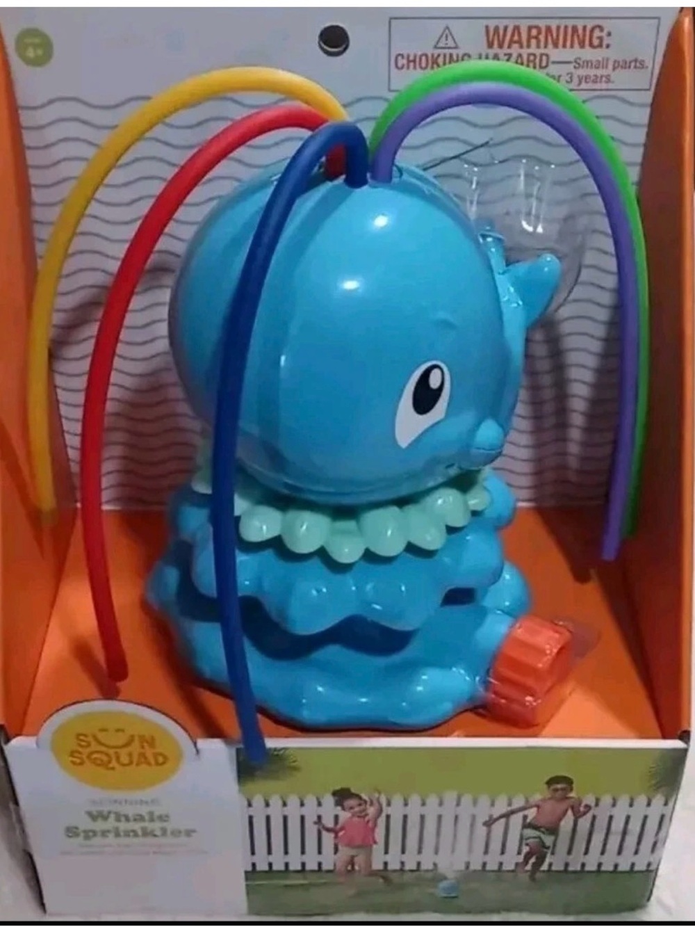 Sun Squad Blue Whale Water Sprinkler - Blue